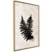Poster Fern Trace - dark plant composition on a beige textured background 134512 additionalThumb 12