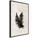 Poster Fern Trace - dark plant composition on a beige textured background 134512 additionalThumb 2