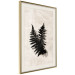 Poster Fern Trace - dark plant composition on a beige textured background 134512 additionalThumb 3