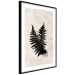 Poster Fern Trace - dark plant composition on a beige textured background 134512 additionalThumb 6