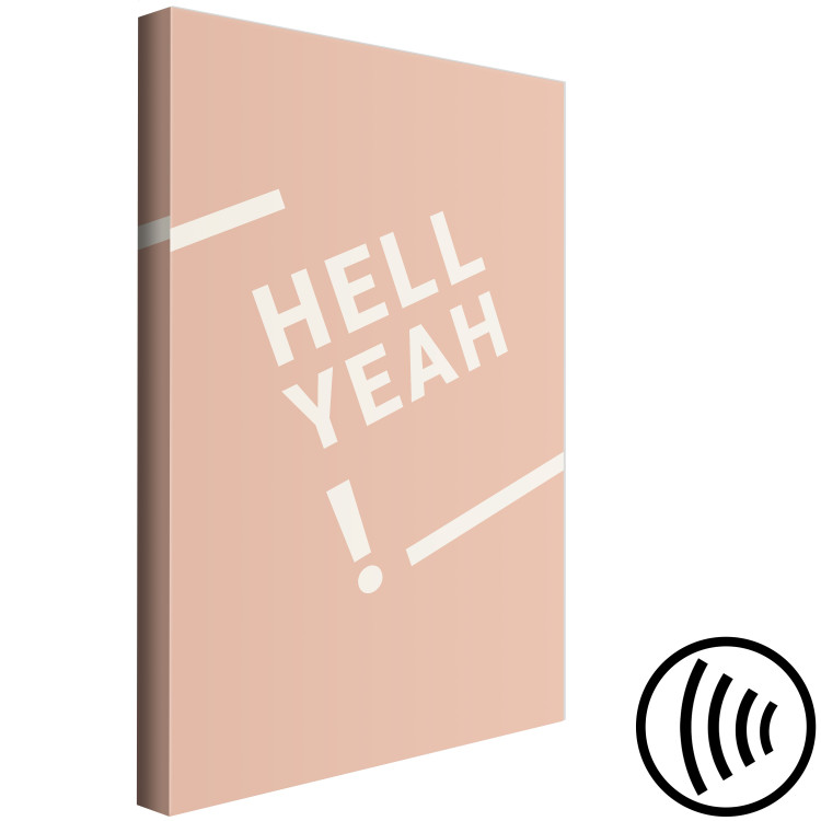 Canvas Print Hell Yeah! (1 Part) Vertical 135612 additionalImage 6