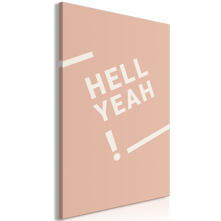 Canvas Print Hell Yeah! (1 Part) Vertical 135612 additionalImage 2