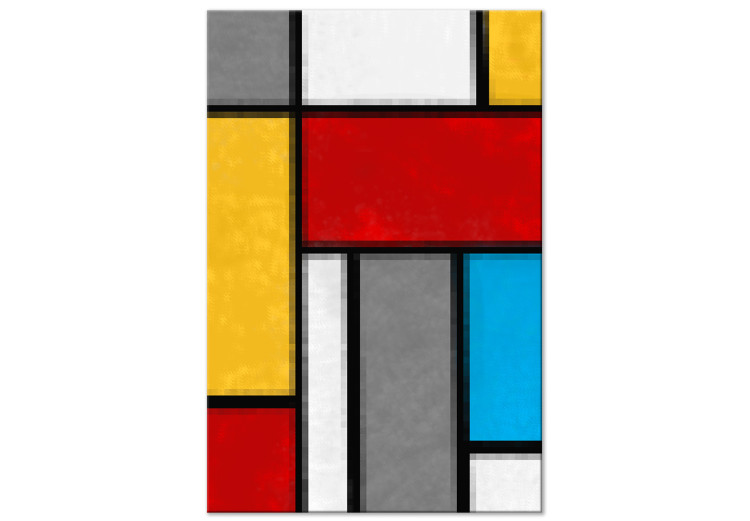 Canvas Print Mondriana composition - geometric pattern inspired by abstraction 135812
