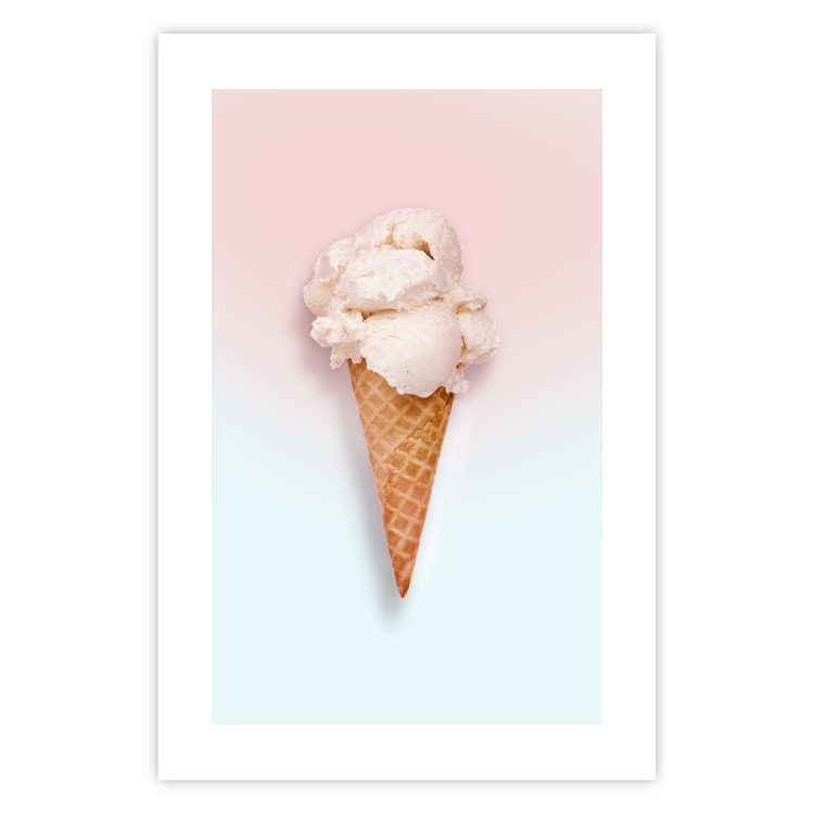 Wall Poster Sweet Treats - summer composition with ice cream cone on a colorful background 135912 additionalImage 11