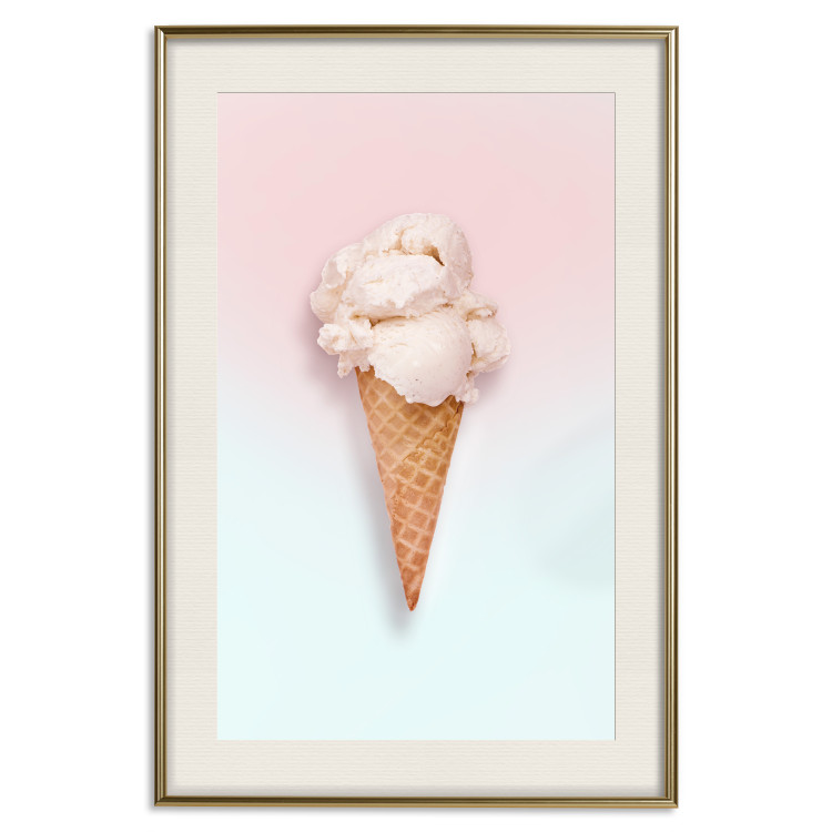 Wall Poster Sweet Treats - summer composition with ice cream cone on a colorful background 135912 additionalImage 16