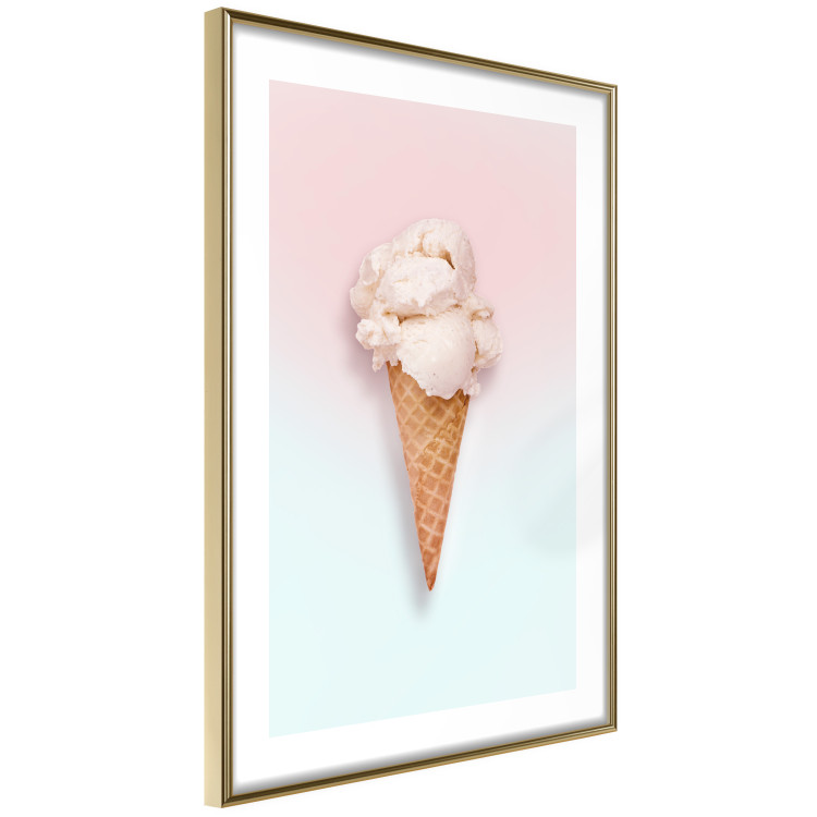 Wall Poster Sweet Treats - summer composition with ice cream cone on a colorful background 135912 additionalImage 2