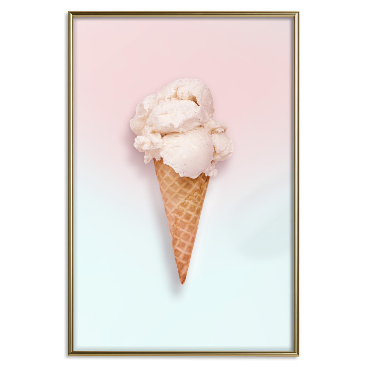 Wall Poster Sweet Treats - summer composition with ice cream cone on a colorful background 135912 additionalImage 9
