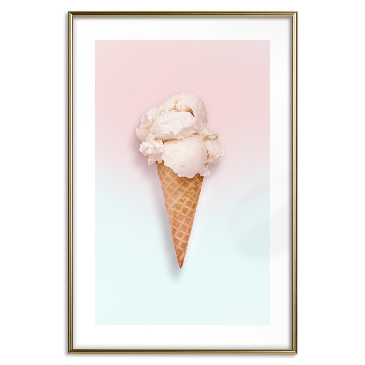 Wall Poster Sweet Treats - summer composition with ice cream cone on a colorful background 135912 additionalImage 18
