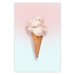 Wall Poster Sweet Treats - summer composition with ice cream cone on a colorful background 135912