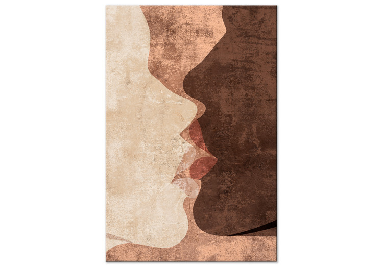 Canvas Otherworldly Kiss (1-piece) Vertical - kiss in boho motif 136012