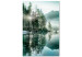 Canvas Morning by the Lake (1-piece) Vertical - mountain landscape scene 137212