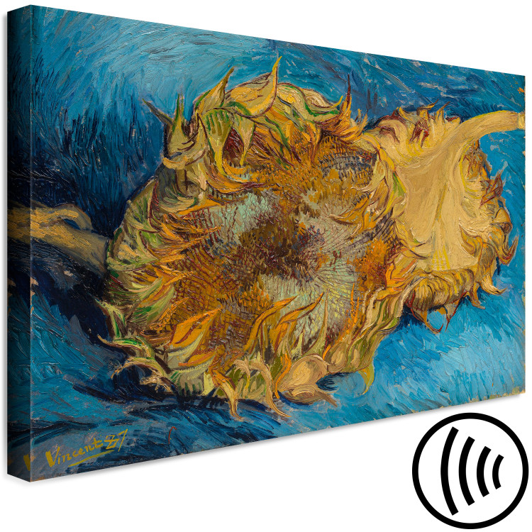 Canvas Print Ripe Sunflowers (1-piece) Wide - summer sunflower flowers 137312 additionalImage 6