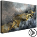 Canvas Print Linearity of Time (1-piece) Wide - golden abstraction and dark background 138112 additionalThumb 6