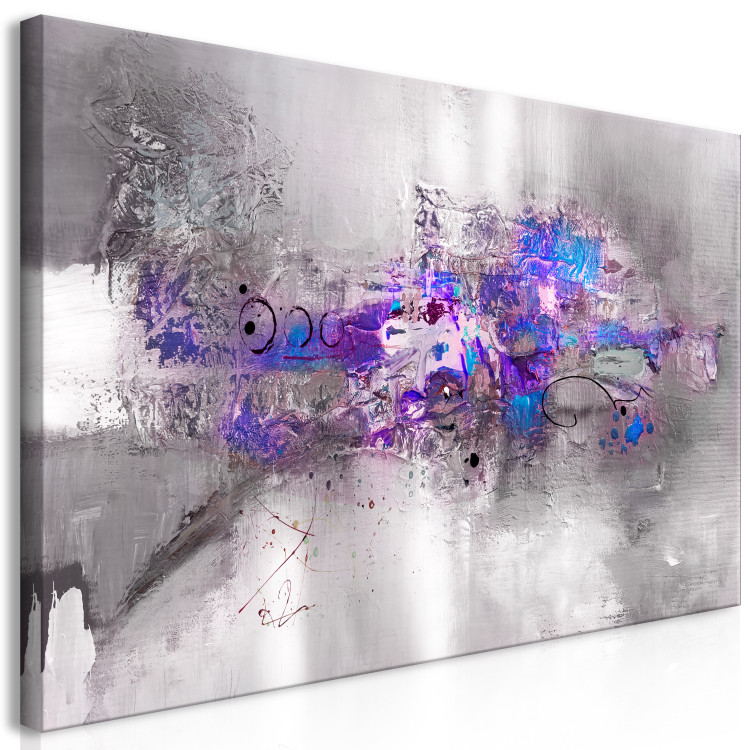Canvas Art Print Transition (1-piece) Wide - modern abstraction with a touch of purple 138412 additionalImage 2