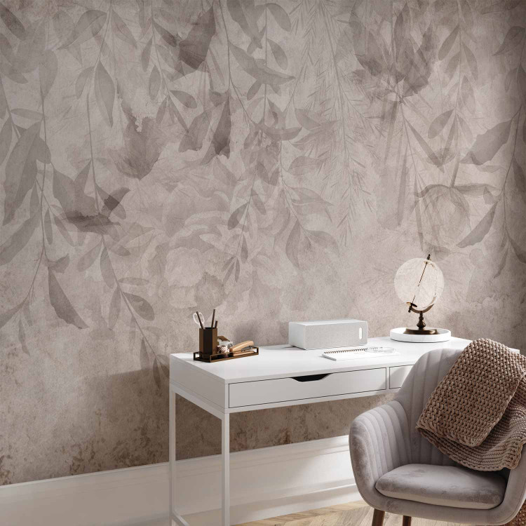 Wall Mural Beige twigs - abstract composition with motif inspired by nature 138812 additionalImage 4