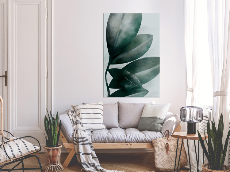 Canvas Olive Tree Leaves (1-piece) Vertical - landscape with botanical motif 142312 additionalImage 3