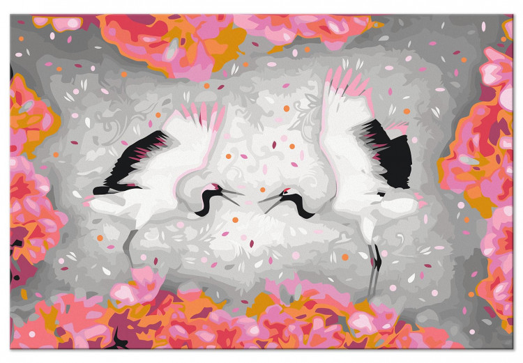 Paint by Number Kit Thousand Petals Dance - Two Herons With Rised Wings 144612 additionalImage 3