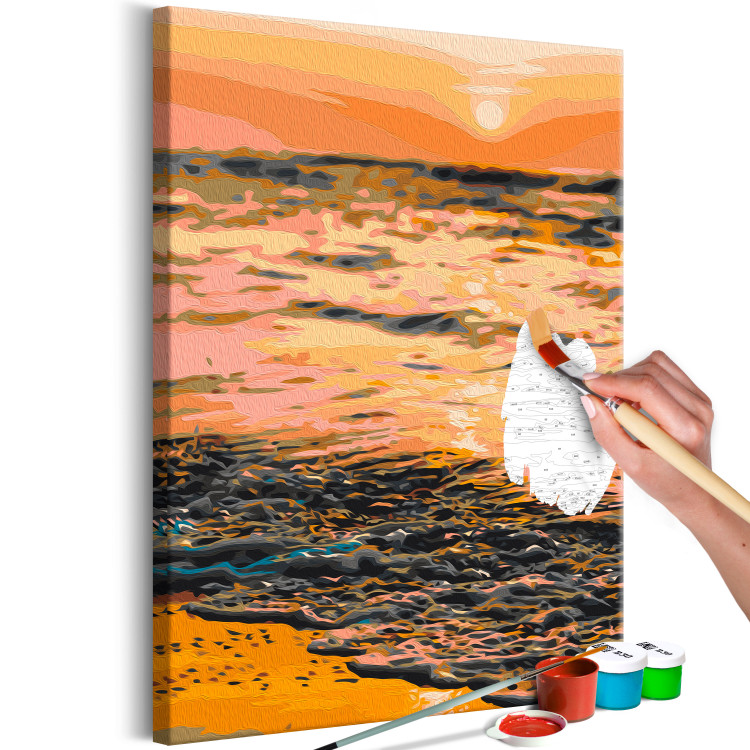 Paint by Number Kit Sweet Evening - Orange Calm Sea at Sunset 145212 additionalImage 4