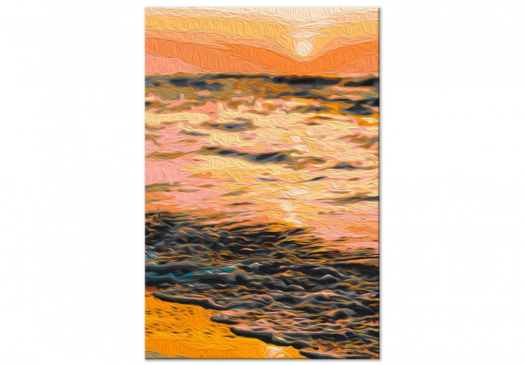 Paint by Number Kit Sweet Evening - Orange Calm Sea at Sunset 145212 additionalImage 5