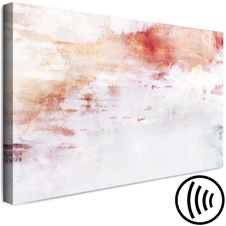 Canvas Flow of Energy (1-piece) - abstraction in white-orange background 145312 additionalImage 6