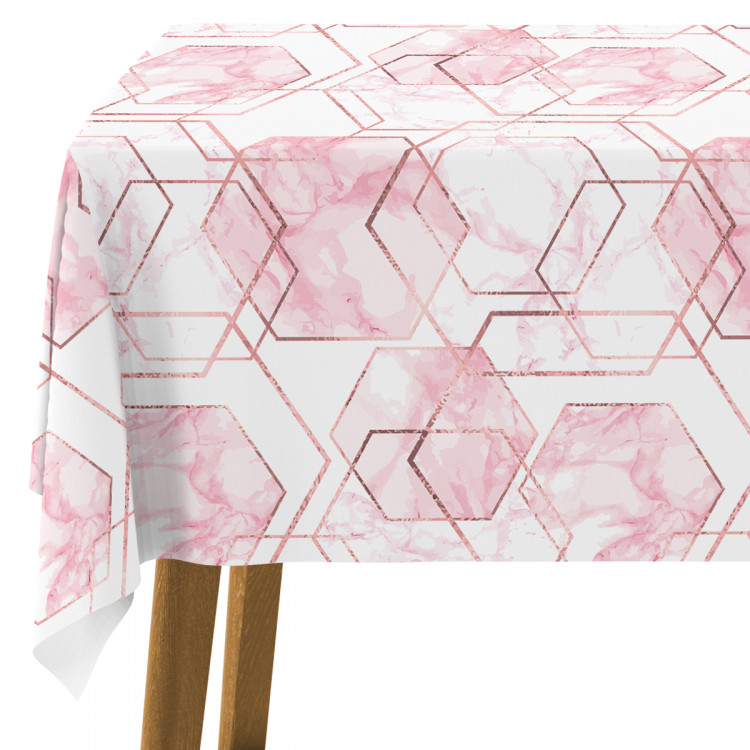 Tablecloth Marble crystals - an abstract, geometric composition in glamour style 147212