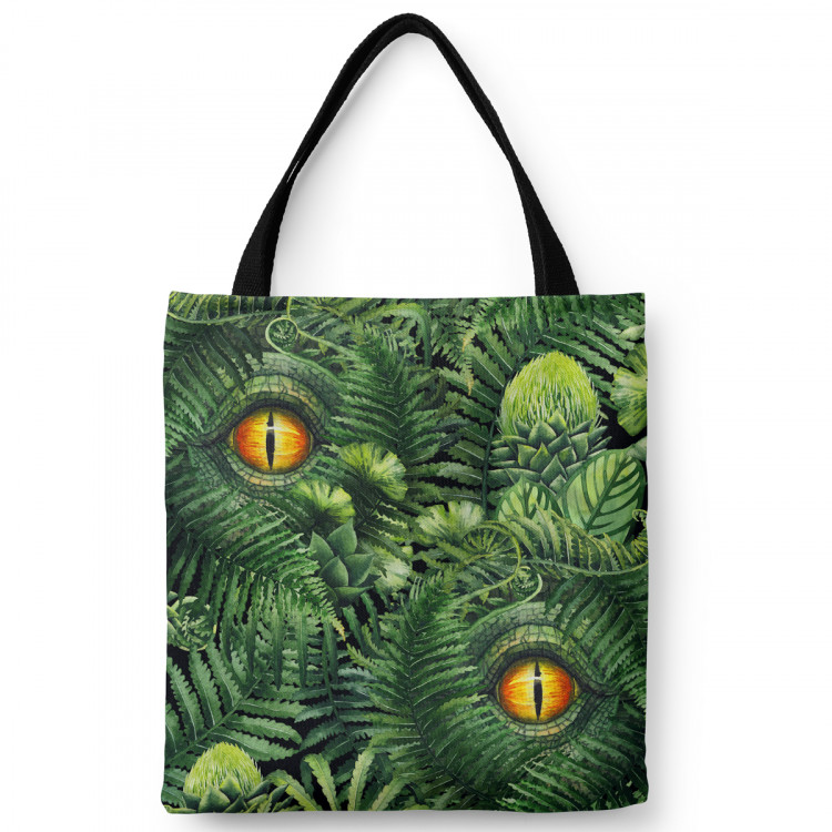 Shopping Bag Wild eye in the midst of greenery - floral motif with fern leaves 147612