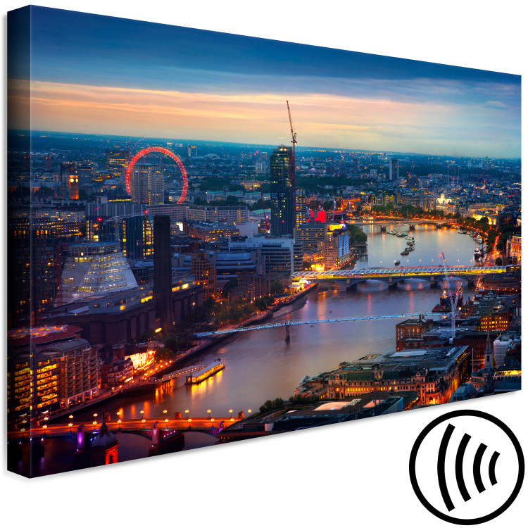 Canvas Night London - Panoramic View of the Capital of England After Dark 147712 additionalImage 6