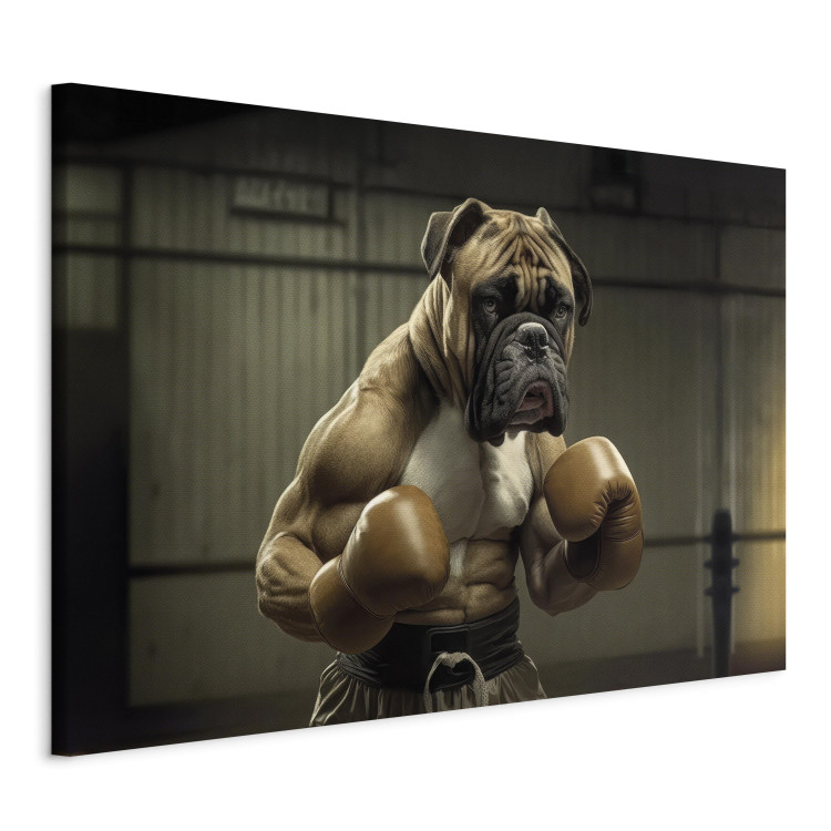 Canvas AI Boxer Dog - Fantasy Portrait of a Strong Animal in the Ring - Horizontal 150112 additionalImage 2