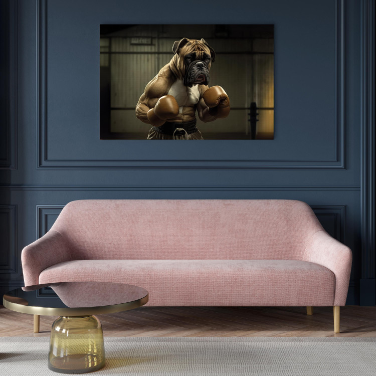 Canvas AI Boxer Dog - Fantasy Portrait of a Strong Animal in the Ring - Horizontal 150112 additionalImage 9
