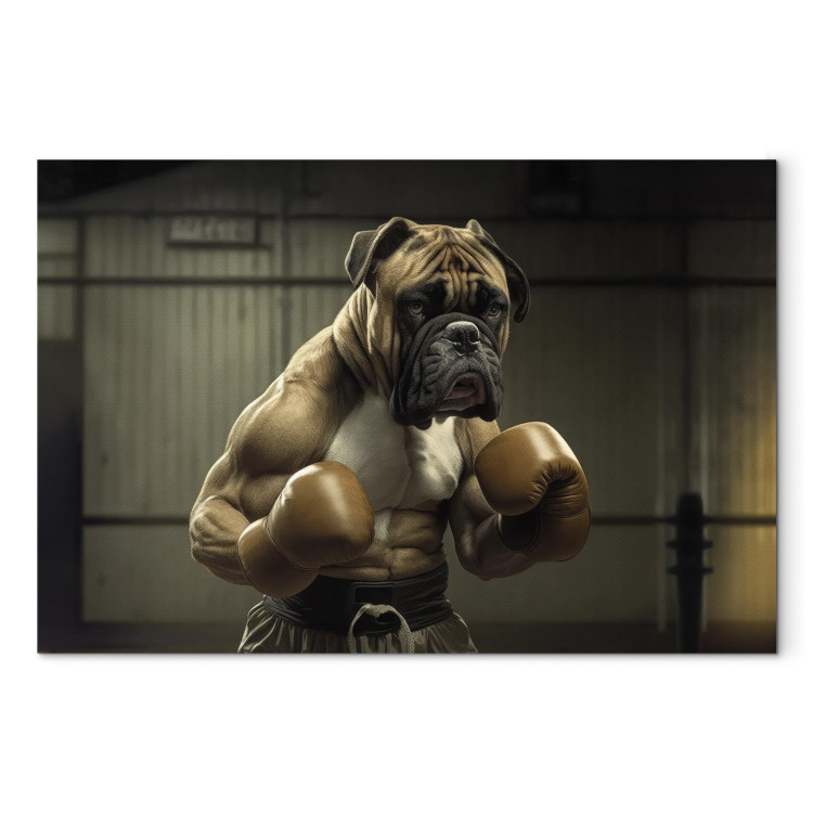 Canvas AI Boxer Dog - Fantasy Portrait of a Strong Animal in the Ring - Horizontal 150112 additionalImage 7