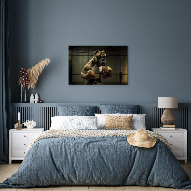 Canvas AI Boxer Dog - Fantasy Portrait of a Strong Animal in the Ring - Horizontal 150112 additionalImage 11