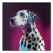 Canvas Print AI Dalmatian Dog - Spotted Animal in a Pink Room - Square 150212