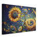 Large canvas print Sunflowers Against the Night Sky - Composition Generated by AI [Large Format] 151112 additionalThumb 2