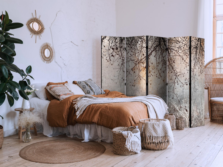 Room Separator Decorative Tree - Delicate Twigs With Flowers in the Colors of the Morning II [Room Dividers] 151412 additionalImage 2