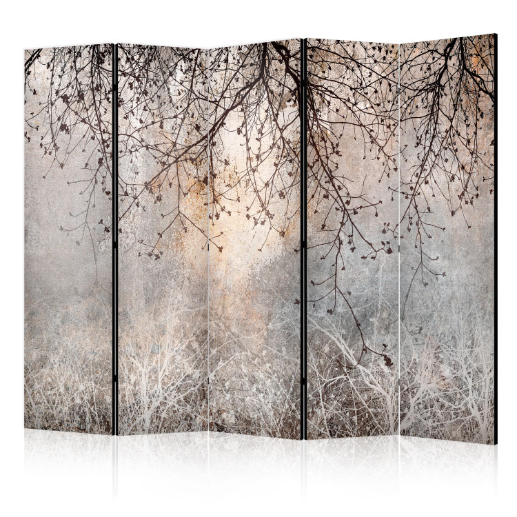 Room Separator Decorative Tree - Delicate Twigs With Flowers in the Colors of the Morning II [Room Dividers] 151412