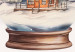 Poster Christmas Land - Watercolor Snow Globe With House and Christmas Trees 151712 additionalThumb 2