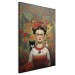 Large canvas print Cartoon Frida - A Colorful Portrait of the Artist With Two Cats [Large Format] 152212 additionalThumb 2