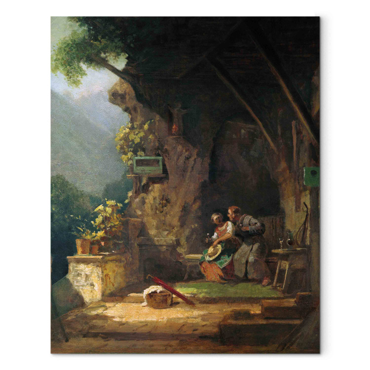 Reproduction Painting The hermit in love 155012