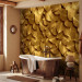 Wall Mural Priceless nature - solid background with pattern of golden tree leaves 64412 additionalThumb 8