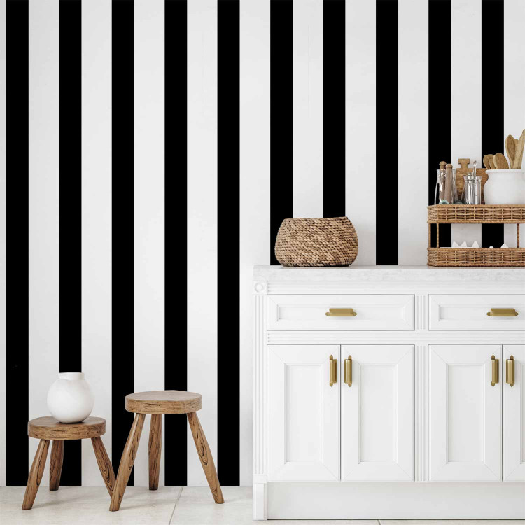 Modern Wallpaper Black stripes 89212 additionalImage 6