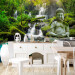 Photo Wallpaper Orient - sculpture of Buddha on the background of a waterfall in highly saturated colours 90012 additionalThumb 6