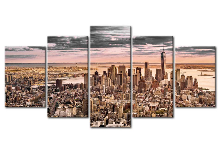 Print On Glass New York City: Morning Sky [Glass] 92512 additionalImage 2