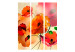 Room Divider Velvet Poppies - artistic orange and red poppy flowers 95612 additionalThumb 3