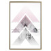 Poster Acceleration - Geometric abstraction in shades of pink with a white background 114222 additionalThumb 16