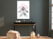 Poster Acceleration - Geometric abstraction in shades of pink with a white background 114222 additionalThumb 17