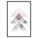 Poster Acceleration - Geometric abstraction in shades of pink with a white background 114222 additionalThumb 15