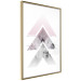 Poster Acceleration - Geometric abstraction in shades of pink with a white background 114222 additionalThumb 6