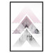 Poster Acceleration - Geometric abstraction in shades of pink with a white background 114222 additionalThumb 18