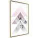 Poster Acceleration - Geometric abstraction in shades of pink with a white background 114222 additionalThumb 12
