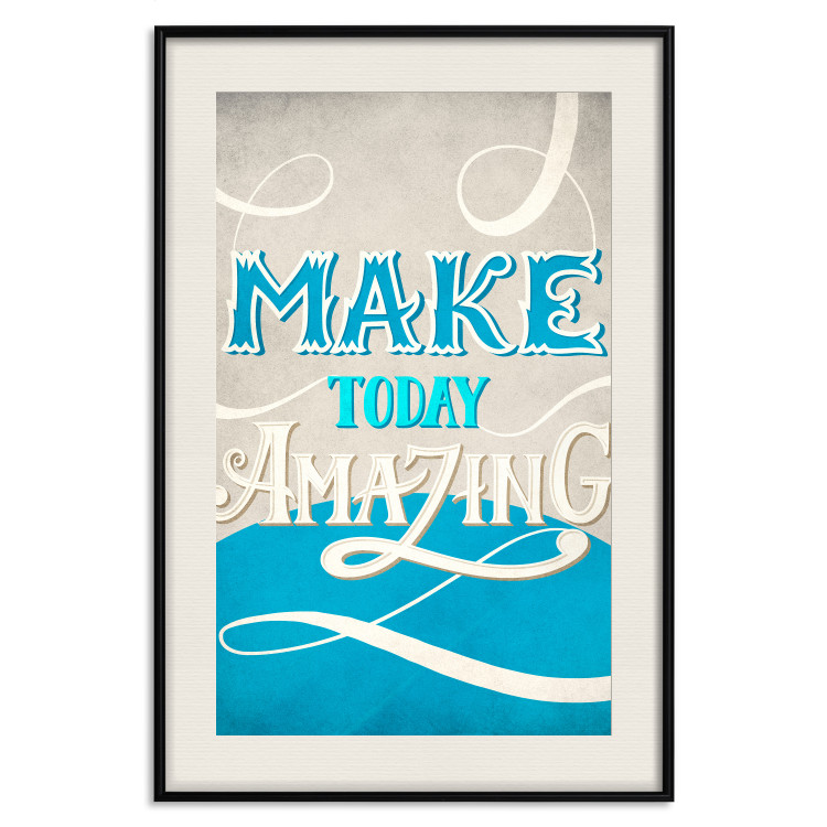 Poster Make today amazing - motivational English quote on a decorative background 114422 additionalImage 18